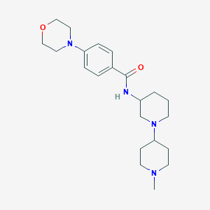 molecular formula C22H34N4O2 B5922751 N-(1'-methyl-1,4'-bipiperidin-3-yl)-4-(4-morpholinyl)benzamide 