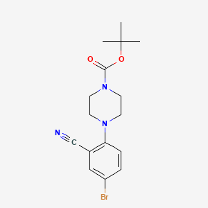 Tert-butyl 4-(4-bromo-2-cyanophenyl)piperazine-1-carboxylate
