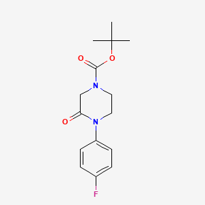 Tert-butyl 4-(4-fluorophenyl)-3-oxopiperazine-1-carboxylate