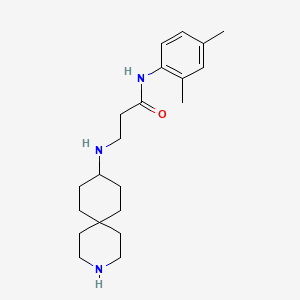 molecular formula C21H33N3O B5922791 N~3~-3-azaspiro[5.5]undec-9-yl-N~1~-(2,4-dimethylphenyl)-beta-alaninamide dihydrochloride 