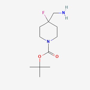 Tert-butyl 4-(aminomethyl)-4-fluoropiperidine-1-carboxylate