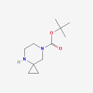 molecular formula C11H20N2O2 B592290 Tert-butyl 4,7-diazaspiro[2.5]octane-7-carboxylate CAS No. 886766-28-5