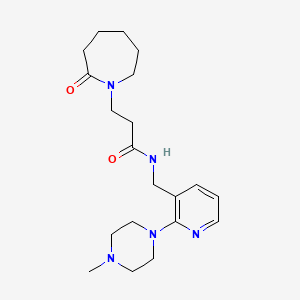 molecular formula C20H31N5O2 B5922923 N-{[2-(4-methylpiperazin-1-yl)pyridin-3-yl]methyl}-3-(2-oxoazepan-1-yl)propanamide 