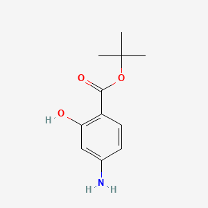 molecular formula C11H15NO3 B592293 Tert-butyl 4-amino-2-hydroxybenzoate CAS No. 889858-34-8
