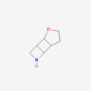 molecular formula C7H11NO B592303 7-Oxa-3-azatricyclo[4.3.0.0~2,5~]nonane CAS No. 130033-03-3