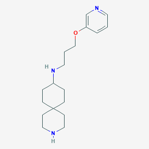 molecular formula C18H29N3O B5923085 N-[3-(3-pyridinyloxy)propyl]-3-azaspiro[5.5]undecan-9-amine dihydrochloride 