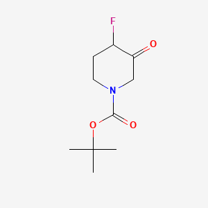 molecular formula C10H16FNO3 B592311 Tert-butyl 4-fluoro-3-oxopiperidine-1-carboxylate CAS No. 1334413-33-0
