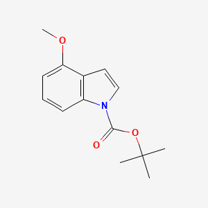 molecular formula C14H17NO3 B592316 tert-Butyl 4-methoxy-1H-indole-1-carboxylate CAS No. 1093759-59-1