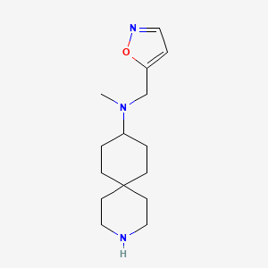 molecular formula C15H25N3O B5923221 N-(5-isoxazolylmethyl)-N-methyl-3-azaspiro[5.5]undecan-9-amine dihydrochloride 
