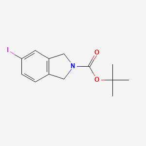 molecular formula C13H16INO2 B592326 tert-Butyl 5-iodoisoindoline-2-carboxylate CAS No. 905274-26-2