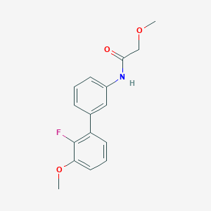 molecular formula C16H16FNO3 B5923382 N-(2'-fluoro-3'-methoxybiphenyl-3-yl)-2-methoxyacetamide 