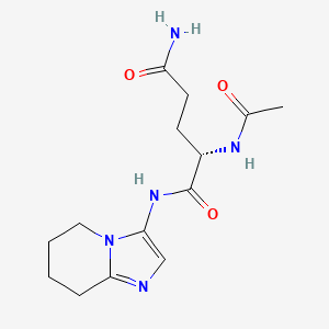 molecular formula C14H21N5O3 B5923487 N~2~-acetyl-N~1~-(5,6,7,8-tetrahydroimidazo[1,2-a]pyridin-3-yl)-L-glutamamide 
