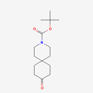 molecular formula C15H25NO3 B592349 Tert-butyl 9-oxo-3-azaspiro[5.5]undecane-3-carboxylate CAS No. 873924-08-4
