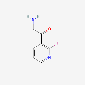 B592350 2-Amino-1-(2-fluoro-3-pyridinyl)ethanone CAS No. 136592-45-5