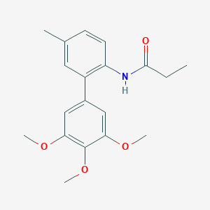 molecular formula C19H23NO4 B5923586 N-(3',4',5'-trimethoxy-5-methylbiphenyl-2-yl)propanamide 