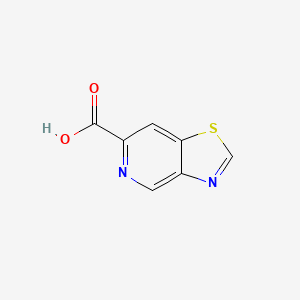molecular formula C7H4N2O2S B592363 Thiazolo[4,5-c]pyridine-6-carboxylic acid CAS No. 1211535-73-7