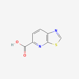 molecular formula C7H4N2O2S B592364 Thiazolo[5,4-b]pyridine-5-carboxylic acid CAS No. 1304788-06-4