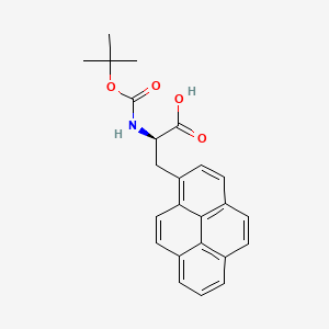 molecular formula C24H23NO4 B592367 Boc-3-(1-pyrenyl)-D-alanine CAS No. 126613-96-5