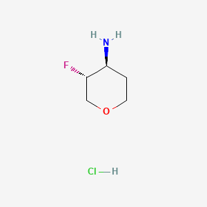 (3R,4S)-3-Fluorotetrahydro-2H-pyran-4-amine hydrochloride