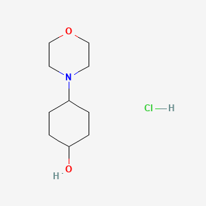 molecular formula C10H20ClNO2 B592372 trans-4-Morpholinocyclohexanol hydrochloride CAS No. 1588441-09-1