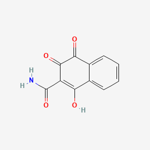molecular formula C11H7NO4 B592381 2-氨甲酰基-3-羟基-1,4-萘醌 CAS No. 103646-20-4