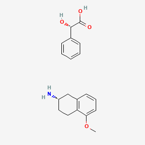 molecular formula C19H23NO4 B592392 (S)-2-Amino-5-methoxytetralin (S)-mandelate CAS No. 439133-67-2