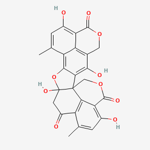 molecular formula C26H18O10 B592394 Bacillosporin C CAS No. 76706-63-3