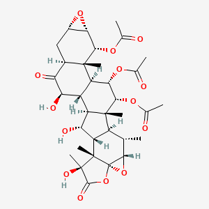 molecular formula C34H44O14 B592399 Taccalonolide AJ CAS No. 1349904-82-0