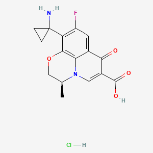 molecular formula C16H16ClFN2O4 B592403 Pazufloxacin Hydrochloride CAS No. 127046-45-1