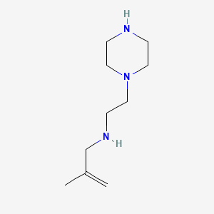 molecular formula C10H21N3 B592431 2-Methyl-N-[2-(piperazin-1-yl)ethyl]prop-2-en-1-amine CAS No. 137554-23-5