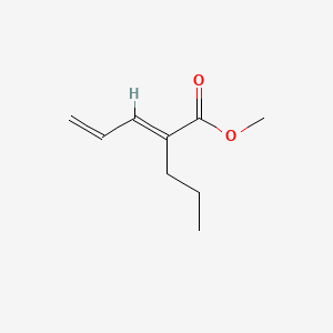 molecular formula C9H14O2 B592442 Methyl (E)-2-propylpenta-2,4-dienoate CAS No. 134257-62-8