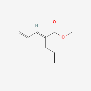 molecular formula C9H14O2 B592442 methyl (2E)-2-propylpenta-2,4-dienoate CAS No. 134257-62-8