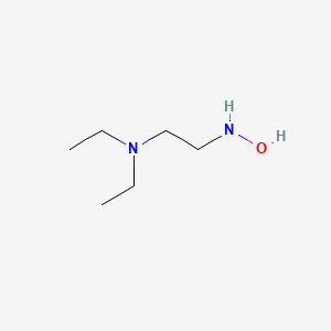 molecular formula C6H16N2O B592445 N-[2-(Diethylamino)ethyl]hydroxylamine CAS No. 55845-75-5