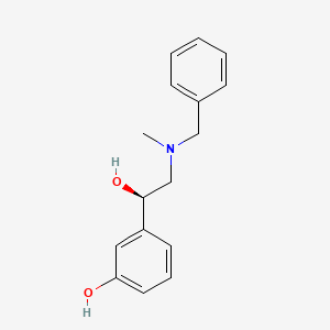 molecular formula C16H19NO2 B592454 Benzylphenylephrine CAS No. 1367567-95-0