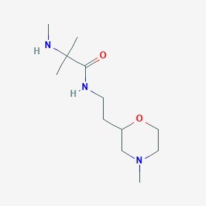 molecular formula C12H25N3O2 B5924547 N~2~,2-dimethyl-N~1~-[2-(4-methyl-2-morpholinyl)ethyl]alaninamide dihydrochloride 