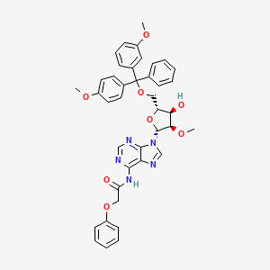 molecular formula C40H39N5O8 B592456 5'-O-DMT-2'-O-甲基-N6-苯氧乙酰腺苷 CAS No. 128219-81-8