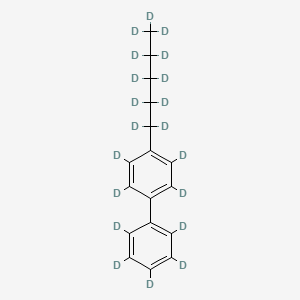 molecular formula C17H20 B592459 4-N-Pentyldiphenyl-D20 CAS No. 126840-35-5