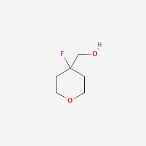 molecular formula C6H11FO2 B592468 (4-Fluorotetrahydro-2H-pyran-4-YL)methanol CAS No. 883442-46-4