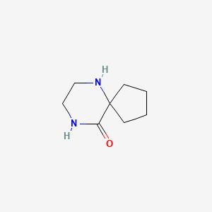 molecular formula C8H14N2O B592477 6,9-Diazaspiro[4.5]decan-10-one CAS No. 1664-33-1