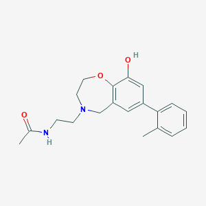 molecular formula C20H24N2O3 B5924830 N-{2-[9-hydroxy-7-(2-methylphenyl)-2,3-dihydro-1,4-benzoxazepin-4(5H)-yl]ethyl}acetamide 