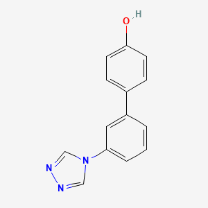 molecular formula C14H11N3O B5924840 3'-(4H-1,2,4-triazol-4-yl)biphenyl-4-ol 