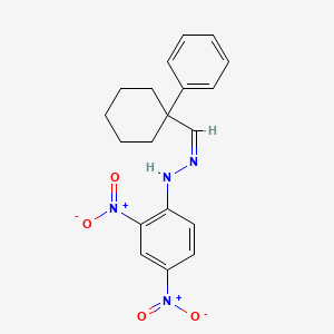 molecular formula C19H20N4O4 B592488 1-Phenylcyclohexanecarbaldehyde 2,4-dinitrophenyl hydrazone CAS No. 1678-09-7