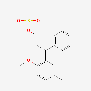 3-(2-Methoxy-5-methylphenyl)-3-phenylpropyl methanesulfonate