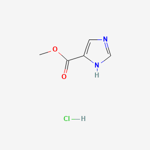 molecular formula C5H7ClN2O2 B592494 盐酸甲基-1H-咪唑-5-羧酸酯 CAS No. 127607-71-0
