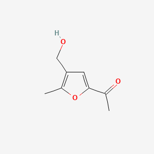 molecular formula C8H10O3 B592495 1-(4-(Hydroxymethyl)-5-methylfuran-2-yl)ethanone CAS No. 132332-04-8