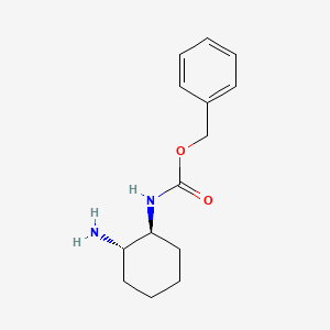 molecular formula C14H20N2O2 B592502 N-[(1S,2S)-2-aminocyclohexyl]-Carbamic Acid Phenylmethyl Ester CAS No. 199336-05-5