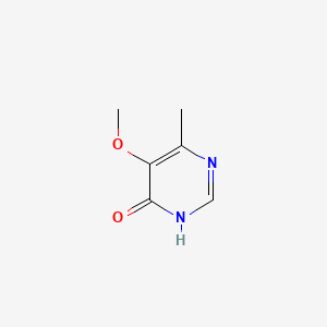 molecular formula C6H8N2O2 B592506 5-Methoxy-6-methylpyrimidin-4-ol CAS No. 1751-29-7
