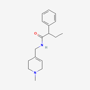 molecular formula C17H24N2O B5925180 N-[(1-methyl-1,2,3,6-tetrahydropyridin-4-yl)methyl]-2-phenylbutanamide 