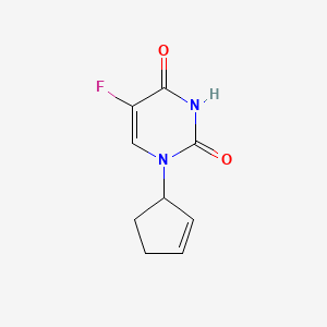 molecular formula C9H9FN2O2 B592520 1-(2-CYCLOPENTEN-1-YL)-5-FLUORO-2,4(1H,3H)-PYRIMIDINEDIONE CAS No. 138191-89-6