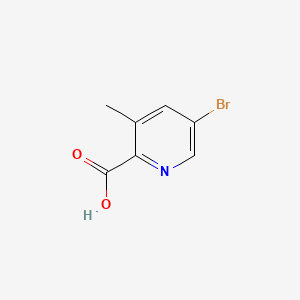 molecular formula C7H6BrNO2 B592535 5-Bromo-2-Carboxy-3-Methylpyridine CAS No. 886365-43-1